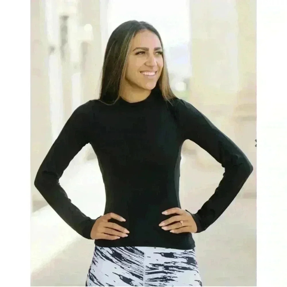 NWT ZYIA Black Adapt Long Sleeve T size XXL